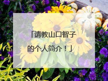 请教山口智子的个人简介!