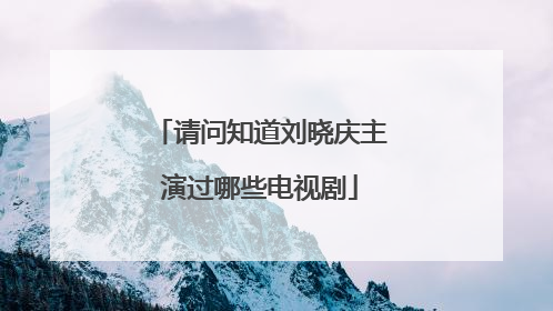 请问知道刘晓庆主演过哪些电视剧