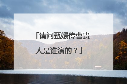 请问甄嬛传曹贵人是谁演的?