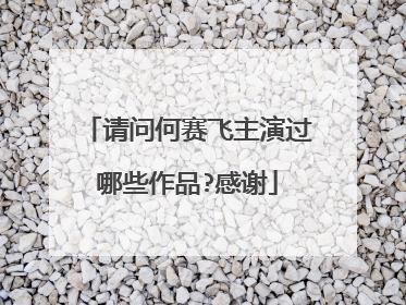 请问何赛飞主演过哪些作品?感谢