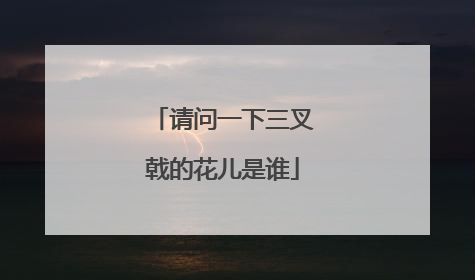 请问一下三叉戟的花儿是谁