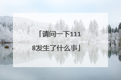 请问一下1118发生了什么事