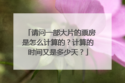 请问一部大片的票房是怎么计算的？计算的时间又是多少天？