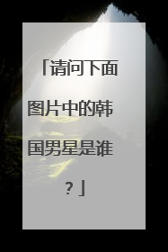 请问下面图片中的韩国男星是谁?