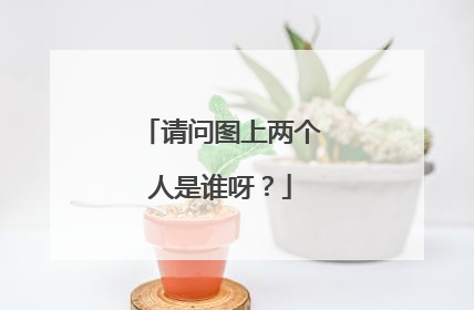 请问图上两个人是谁呀？