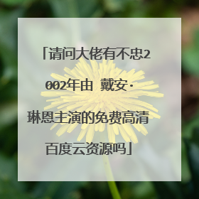 请问大佬有不忠2002年由 戴安·琳恩主演的免费高清百度云资源吗