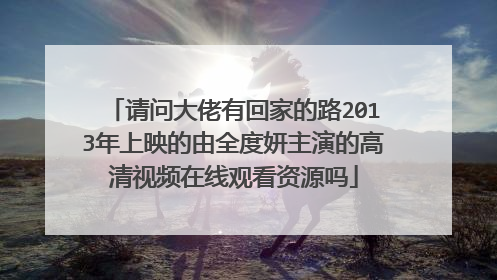 请问大佬有回家的路2013年上映的由全度妍主演的高清视频在线观看资源吗