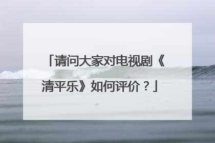 请问大家对电视剧《清平乐》如何评价？
