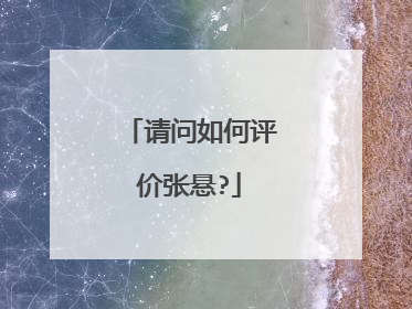请问如何评价张悬?