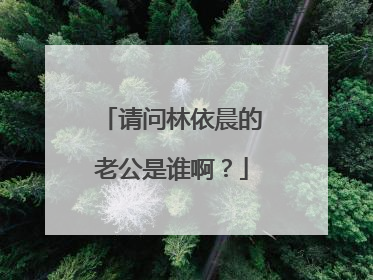 请问林依晨的老公是谁啊?