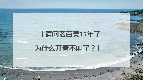 请问老百灵15年了为什么开春不叫了?