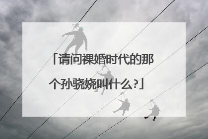 请问裸婚时代的那个孙骁娆叫什么?