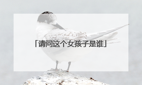 请问这个女孩子是谁
