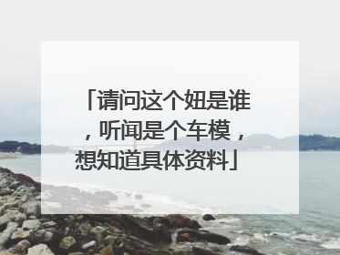 请问这个妞是谁,听闻是个车模,想知道具体资料
