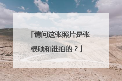 请问这张照片是张根硕和谁拍的？