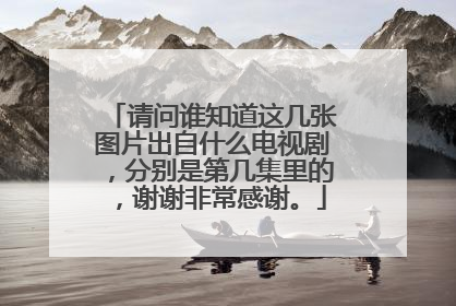 请问谁知道这几张图片出自什么电视剧，分别是第几集里的，谢谢非常感谢。