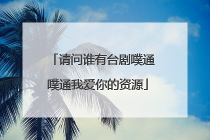 请问谁有台剧噗通噗通我爱你的资源