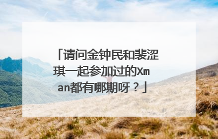 请问金钟民和裴涩琪一起参加过的Xman都有哪期呀?