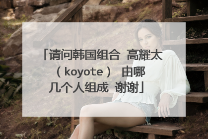 请问韩国组合 高耀太(koyote) 由哪几个人组成 谢谢