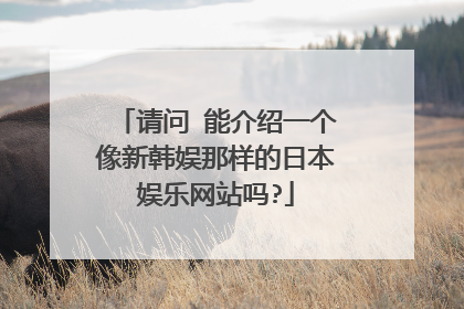 请问 能介绍一个像新韩娱那样的日本娱乐网站吗?
