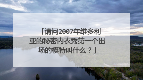 请问2007年维多利亚的秘密内衣秀第一个出场的模特叫什么?