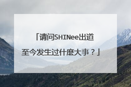 请问SHINee出道至今发生过什麽大事？