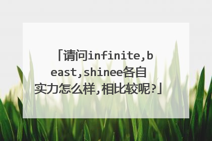 请问infinite,beast,shinee各自实力怎么样,相比较呢?