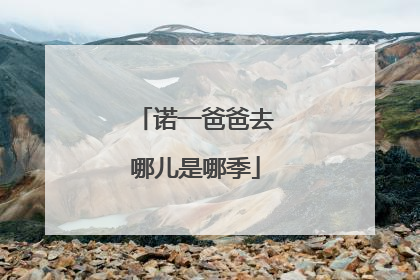 诺一爸爸去哪儿是哪季