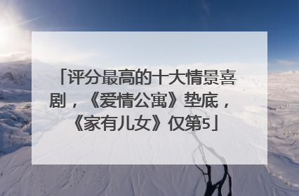 评分最高的十大情景喜剧,《爱情公寓》垫底,《家有儿女》仅第5