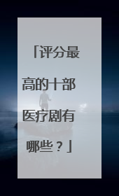 评分最高的十部医疗剧有哪些？