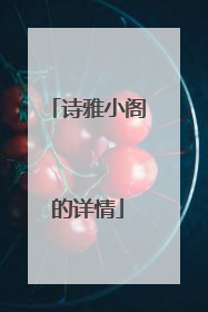 诗雅小阁的详情