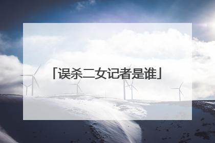 误杀二女记者是谁