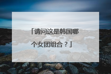 请问这是韩国哪个女团组合？