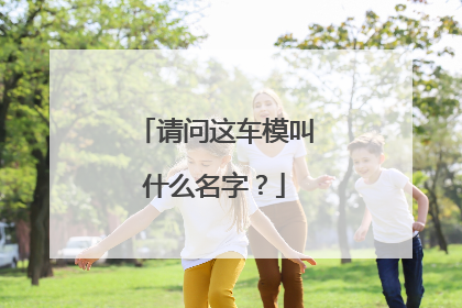 请问这车模叫什么名字？