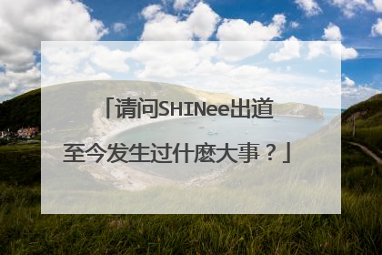 请问SHINee出道至今发生过什麽大事？
