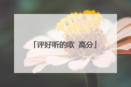 评好听的歌 高分