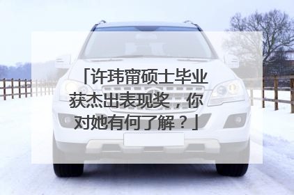 许玮甯硕士毕业获杰出表现奖,你对她有何了解?