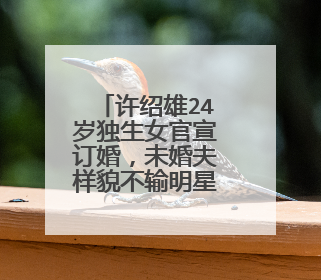 许绍雄24岁独生女官宣订婚,未婚夫样貌不输明星,他究竟有何背景?