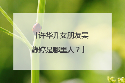 许华升女朋友吴静婷是哪里人？