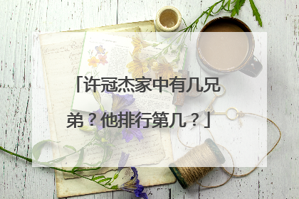许冠杰家中有几兄弟？他排行第几？