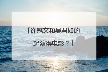 许冠文和吴君如的一起演得电影?