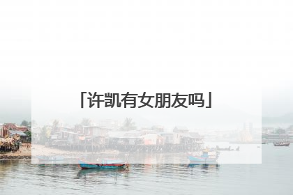 许凯有女朋友吗