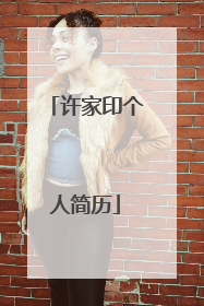 许家印个人简历