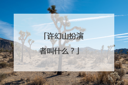 许幻山扮演者叫什么？