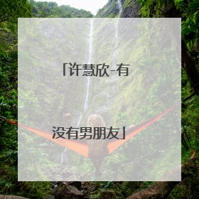 许慧欣-有没有男朋友