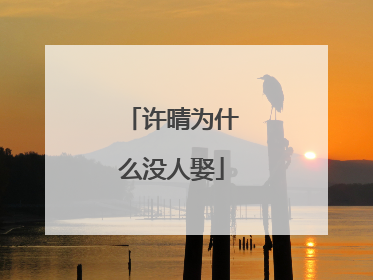 许晴为什么没人娶