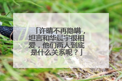 许晴不再隐瞒,坦言和华晨宇很相爱,他们两人到底是什么关系呢?