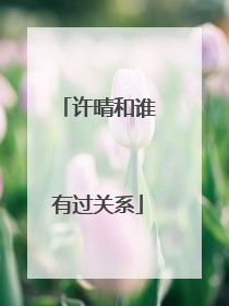 许晴和谁有过关系