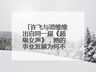 许飞与谭维维出自同一届《超级女声》,她的事业发展为何不及谭维维呢?