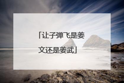 让子弹飞是姜文还是姜武